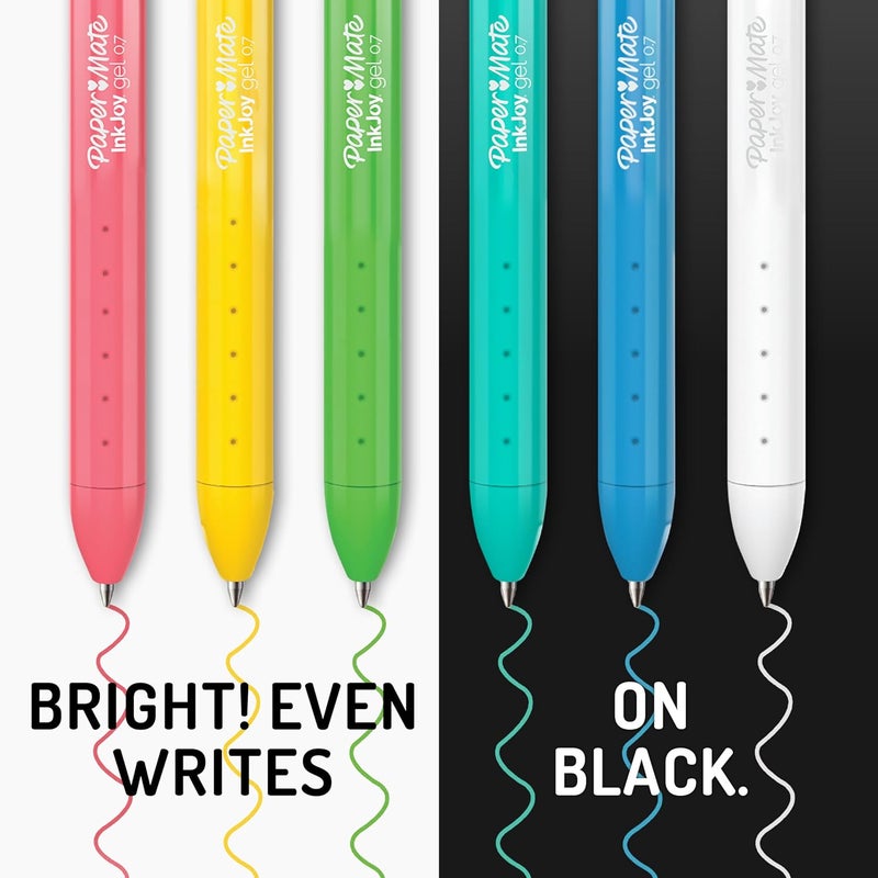 Papermate InkJoy Gel Pens Ultimate Pack,Retractable,Featuring Classic, Bright!, and Metallic Inks, Assorted, 30 Count - Perfect for Writing, Doodling, Bullet Journaling, Glitter, Sparkle, Writing Fun - Image 4